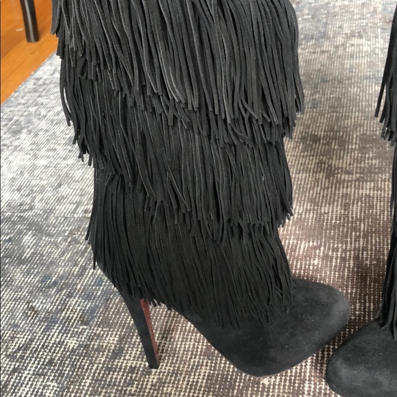 SOLD Christian Louboutin Fringe Boots Brand New - Picture 4 of 11